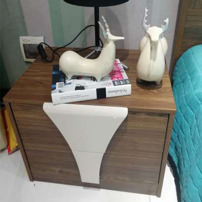 Modern home furniture wholesale bedroom set modern MDF panel night stand bedside table