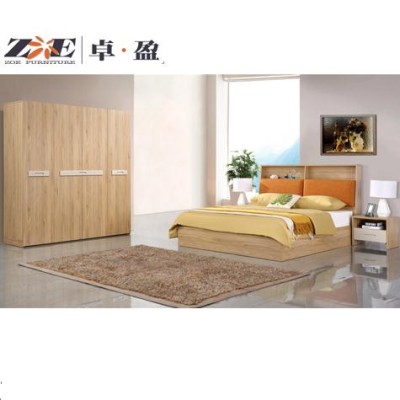 Foshan wholesale turkish design bed room furniture bedroom set with wardrobe 6 doors