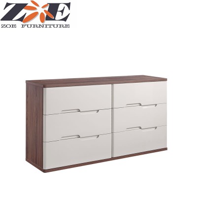 2020 wooden mdf makeup dresser with mirror /cheap dresser furniture bedroom / 6 drawer dresser