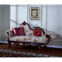 European romantic furniture series fabric cover antique chaise lounge for girl