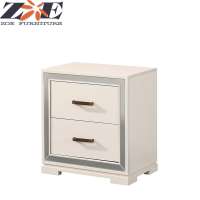 Modern mdf bedroom night stand furniture/ mirrored night stand/ modern luxury night stand