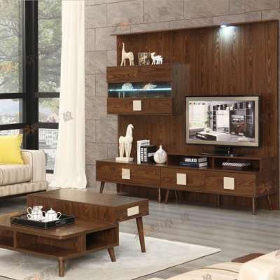 MODERN LOUNGE FURNITURE WOODEN LCD TV STAND TV RACKS DESIGNS